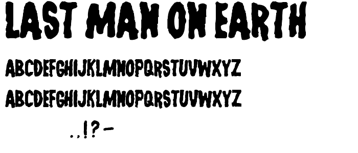 Last Man on Earth font